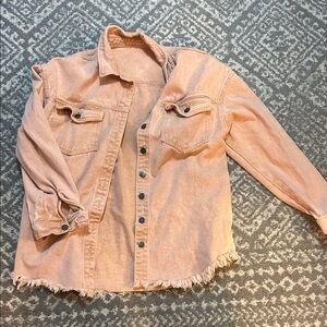 Women's Pink Denim Jacket